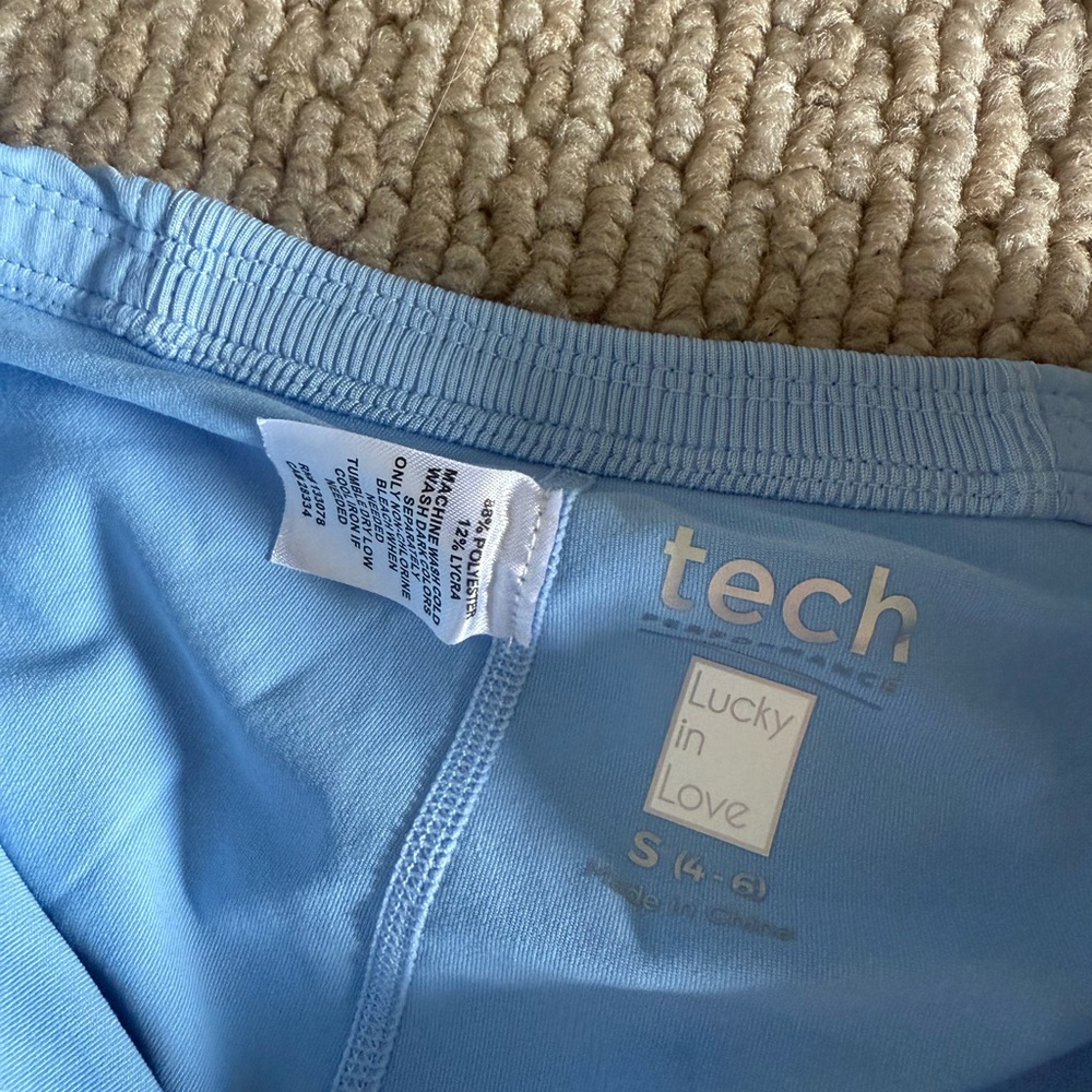 Lucky In Love Cross Court Tennis Skort Periwinkle Blue - Picture 4 of 8